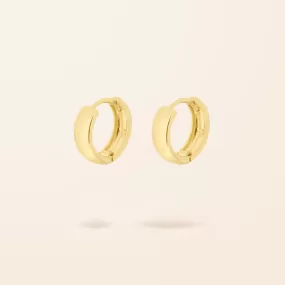 10K Gold Bold Huggie Earrings