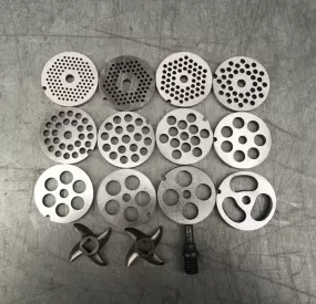 #12 Type Replaceable Meat Grinder Plate Hole 3-20Mm Meat Mincer Plate Perforated Strainer Manganese