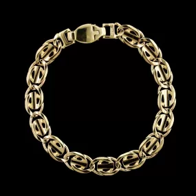 14K Yellow Gold Estate Fancy Link Bracelet