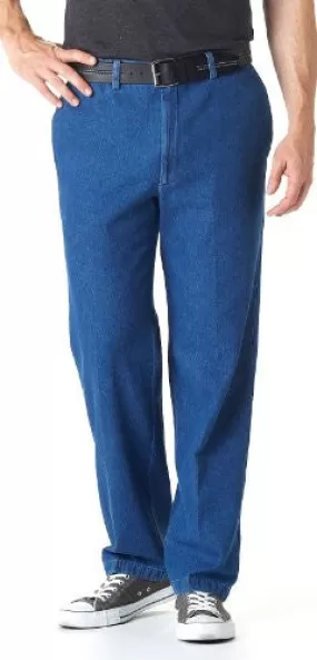 32 inch Inseam Haggar Work - to - Weekend Flat - front Pants, Denim, 38