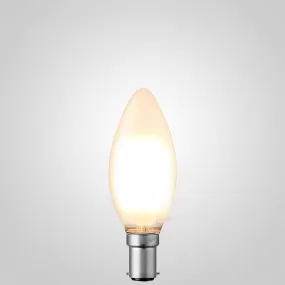 6W Candle LED Bulb B15 Frost in Warm White