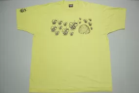 Beehive Honey Bees Vintage Single Stitch Made in USA 90's T-shirt