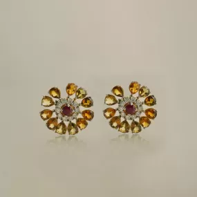 Dahlia Honey Ear Studs