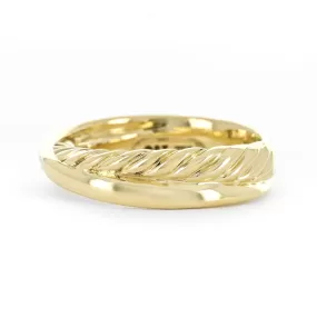 David Yurman Crossover Ring,18K Yellow Gold, Size 7