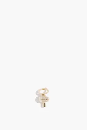 Enchanted Large Diamond Mushroom Hinged Charm in 14k Yellow Gold