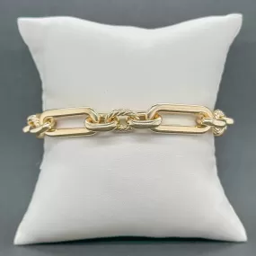 Estate David Yurman 18K Y Gold Lexington Bracelet