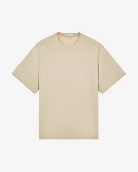 Ghost Piece Comfort Fit Short Sleeve T-Shirt Beige