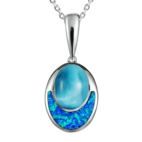 Larimar & Opal Moonrise Pendant