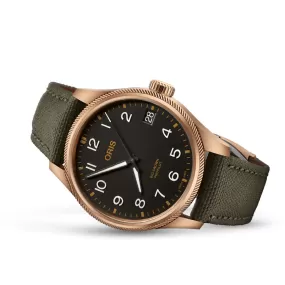 Oris Big Crown Pro Pilot Big Date 41MM Bronze Case Green Textile Strap Watch 01 751 7761 3164-07 3 2003BRLC