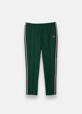 Pantalon de survêtement Lacoste paris jacquard monogramme vert