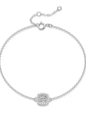 RSB-602 0.5 Carat Princes Cut Original Moissanite Diamond Bracelet