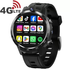 VALDUS 4G Android Phone Smart Watch X600S GPS WIFI One Click SOS Health Measurement Womens Mens X600S Round Smartwatch